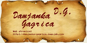 Damjanka Gagrica vizit kartica
